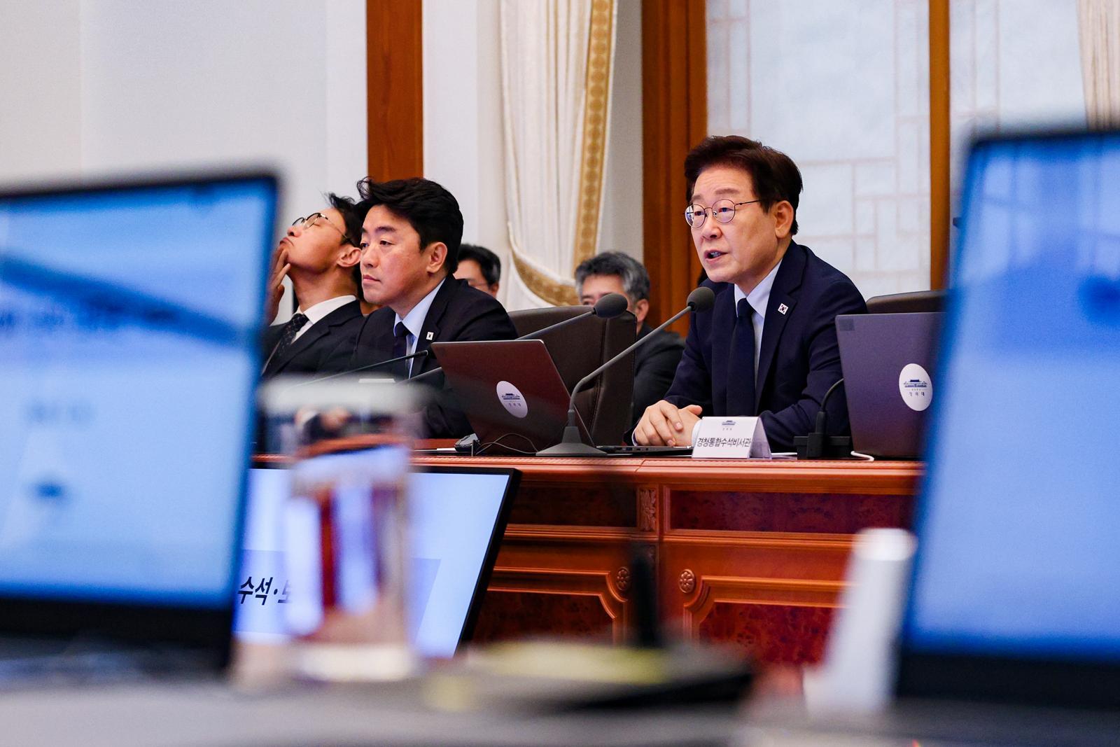 이재명 대통령이 28일 청와대에서 열린 수석보좌관회의에서 발언하고 있다. 2026.5.28. 청와대사진기자단
