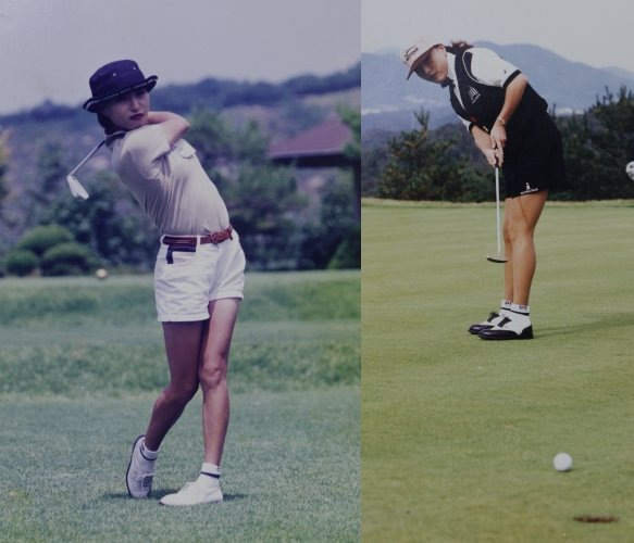 김정민 씨가 한국여자프로골프(KLPGA) 프로로 활약할 때 모습. 김정민 씨 제공