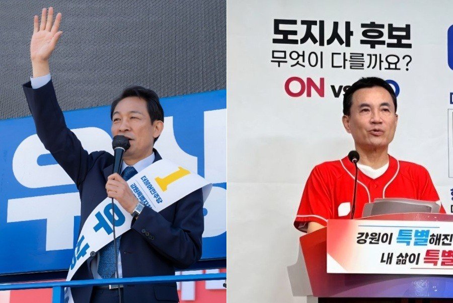 김진태 “禹후보 공약 ‘정자리’ 어딘가?”…우상호, 43초간 답 못하고 자료 ‘뒤적’