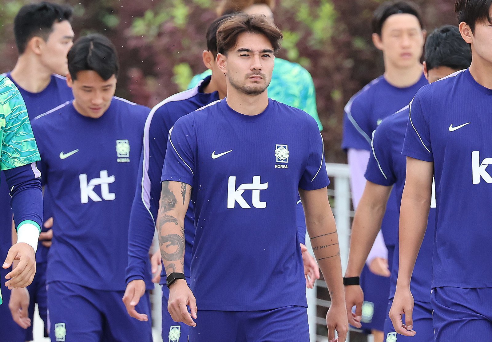 대한민국 축구대표팀 옌스 카스트로프가 29일(현지시간) 미국 유타주 헤리먼에 위치한 자이언스뱅크 트레이닝센터에서 훈련에 나서고 있다. 2026.5.30 ⓒ 뉴스1