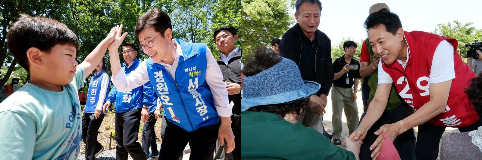 정원오 “무능 심판” vs 오세훈 “정권 심판”…서울시장 마지막 주말 총력전