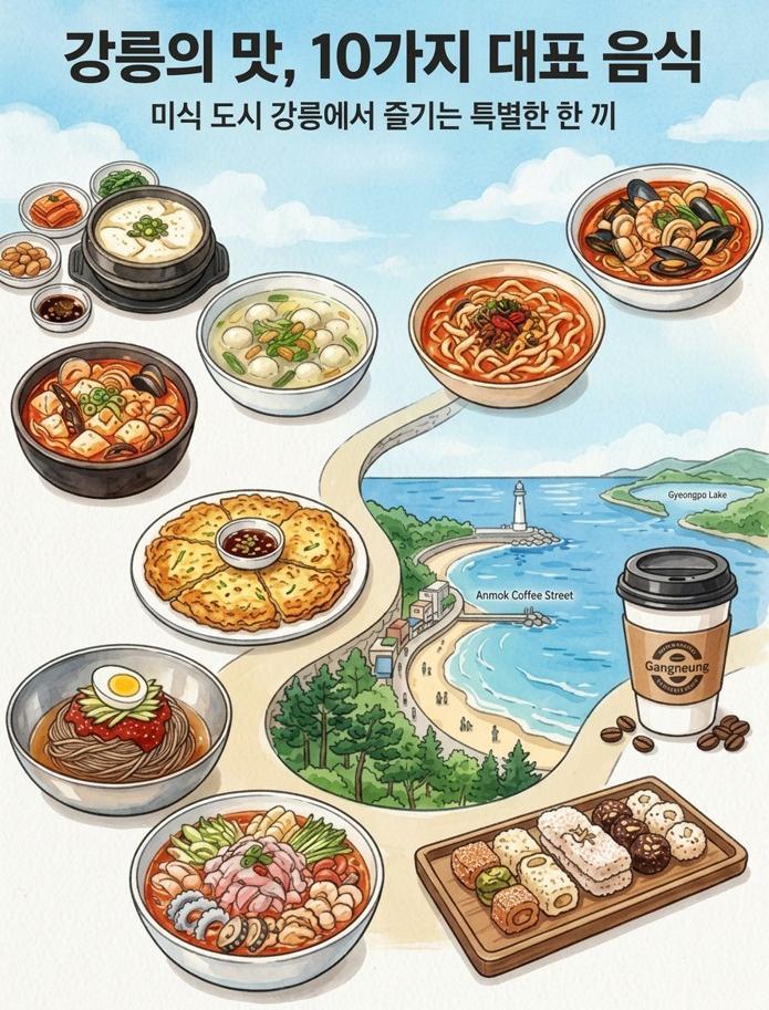 초당순두부, 감자옹심이, 장칼국수…강릉 대표음식 10선은