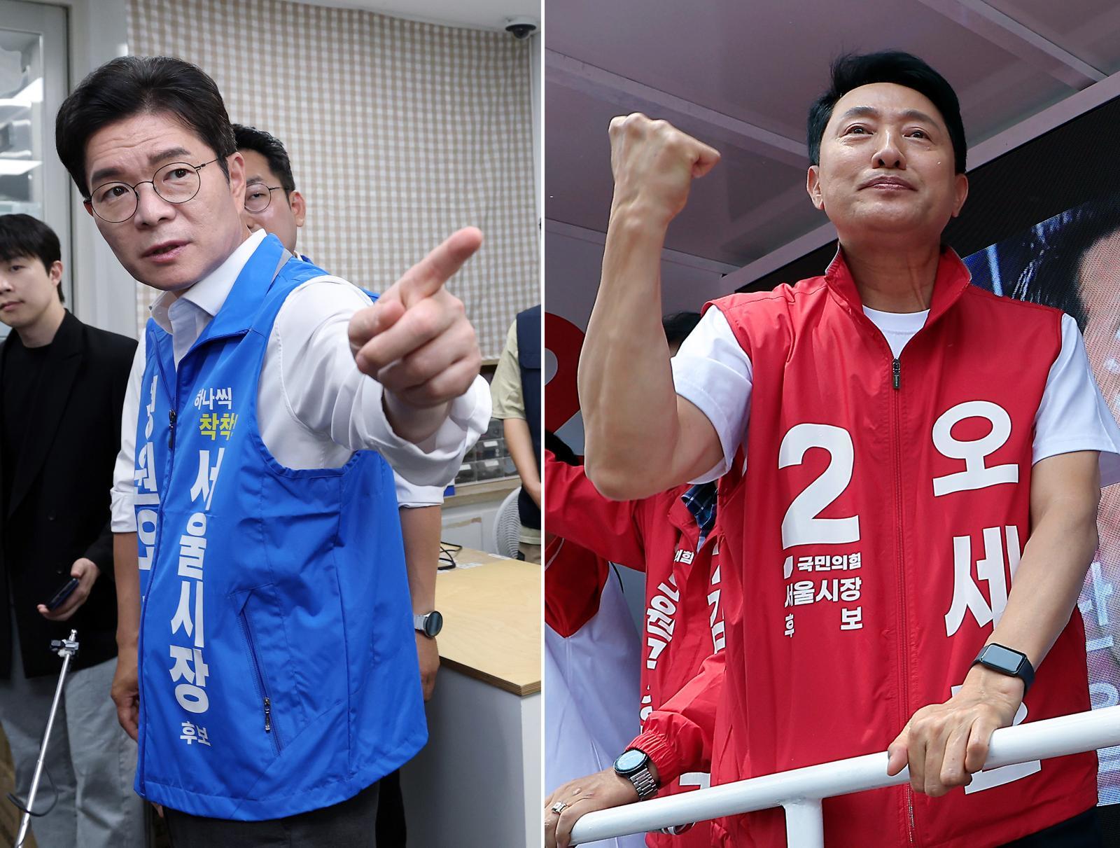 지방권력 교체여부 상징될 서울… 與 “우세 확대” 野 “초접전”