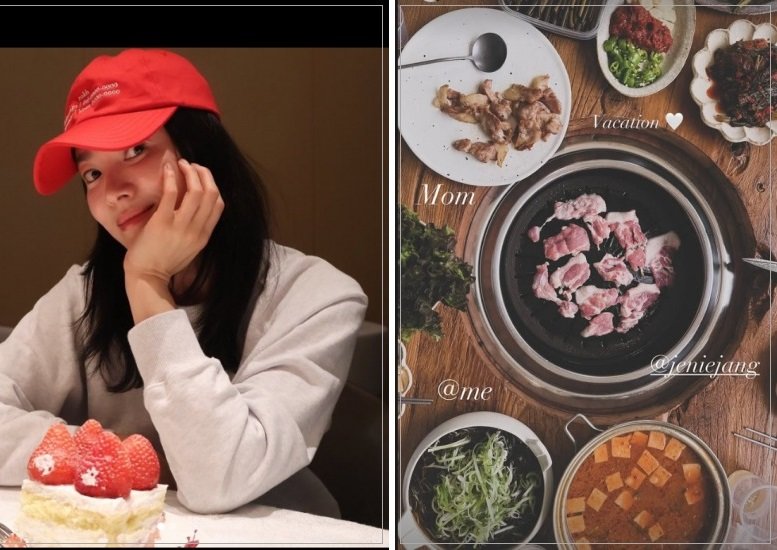 배우 송혜교가 어머니와 함께한 휴가 일상을 공개했다. 인스타그램 캡처