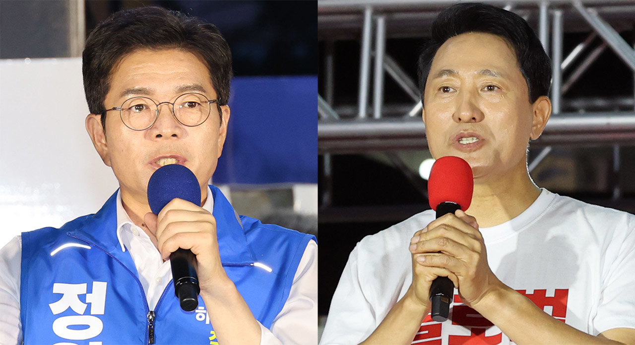 민주 서울 등 11곳 우세, 국힘 경북 1곳 우세…부산·대구·강원·전북은 ‘경합’