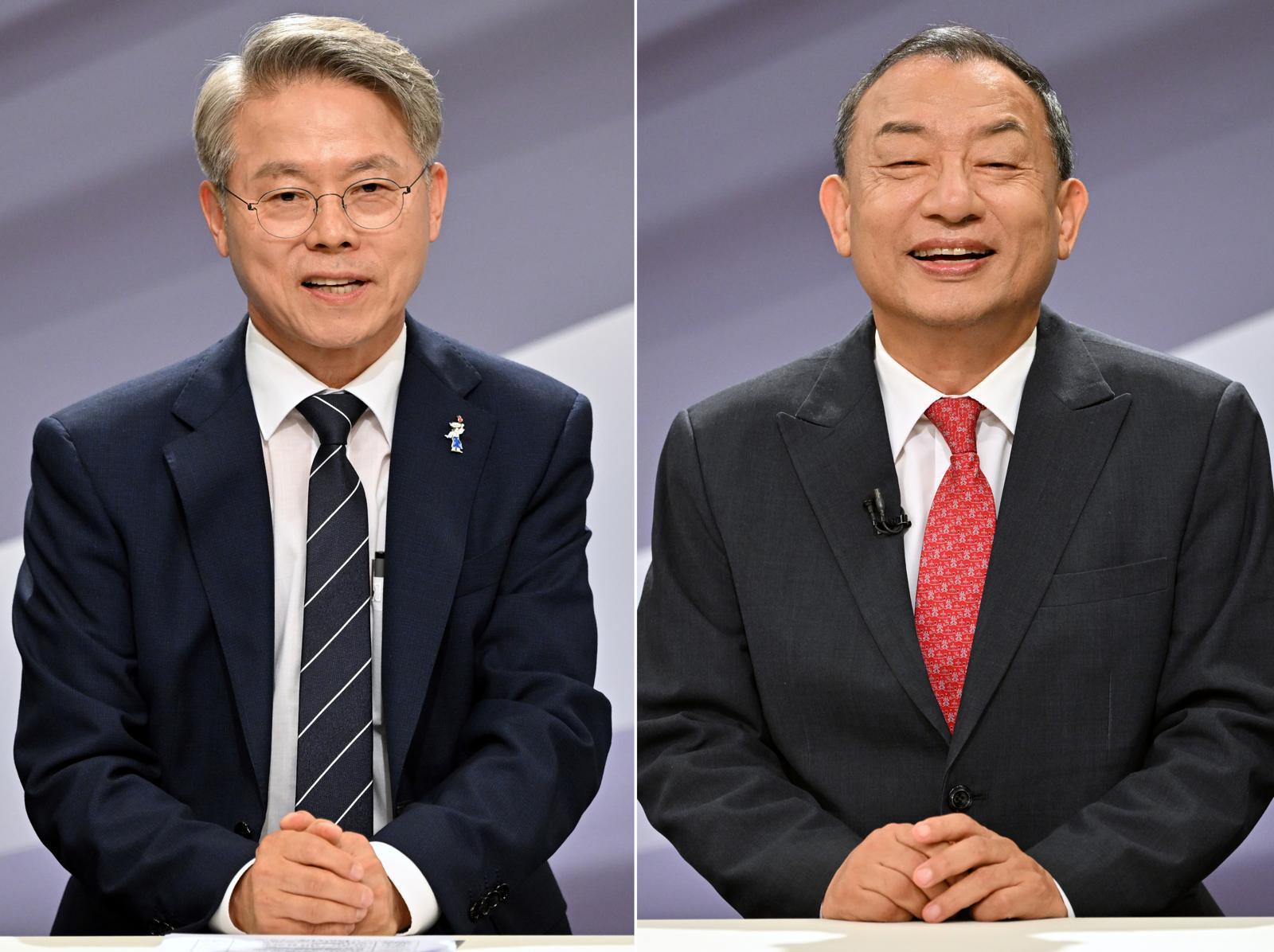 [출구조사]민형배 78.6 이정현 12.8…전남광주시장 민주 우세