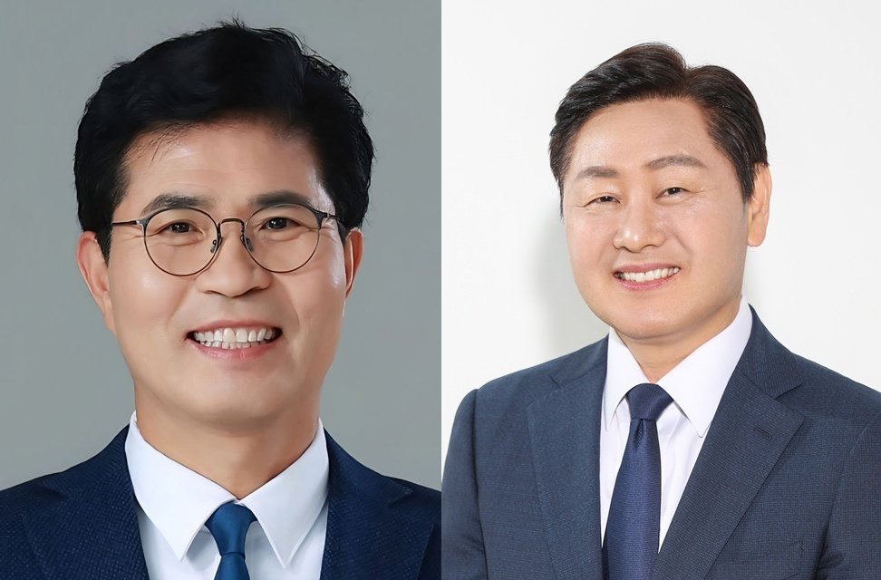 이원택 더불어민주당 전북지사 후보(왼쪽), 김관영 무소속 후보(오른쪽). 뉴스1