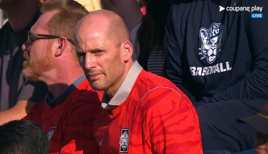 Coupang CEO Harold Rogers spotted in South Korean jersey at U.S. soccer match