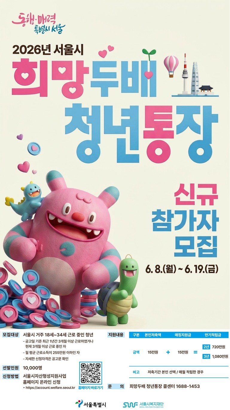 청년통장 포스터. 서울시 제공