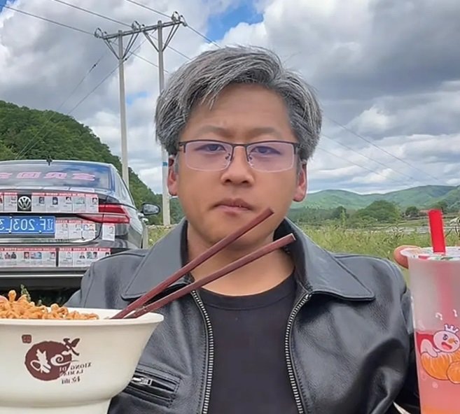 “내가 젠슨 황이다”…머리에 밀가루 뿌린 中크리에이터 인기