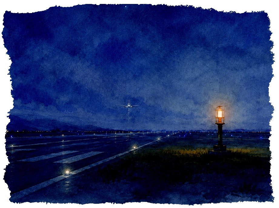 Night eye-공항 경계등[박연준의 토요일은 시가 좋아]〈45〉