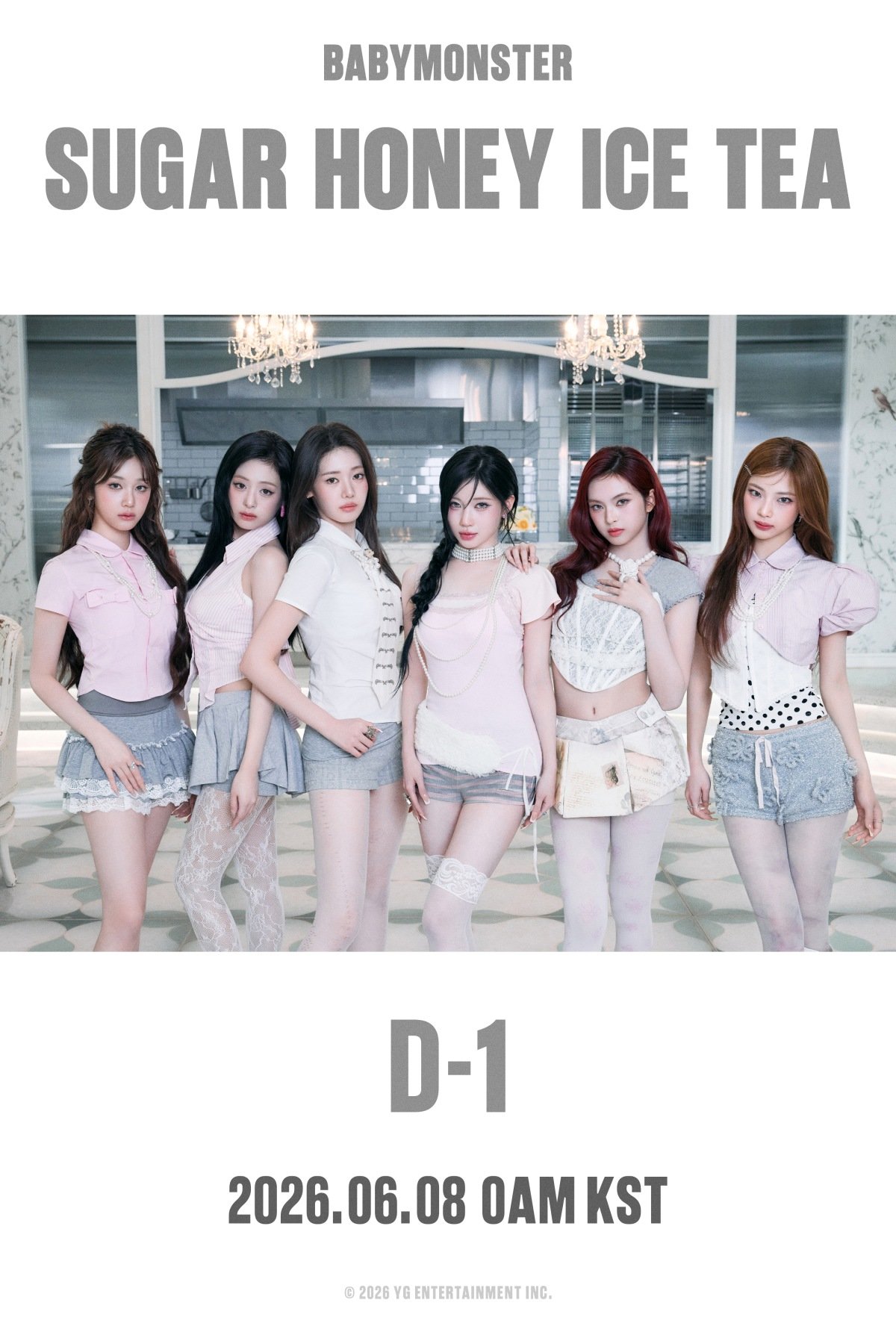 베이비몬스터, 8일 신곡 ‘슈가 허니 아이스 티’ 발표