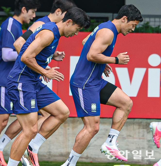 韓대표팀, 월드컵 1차전 앞두고 구슬땀