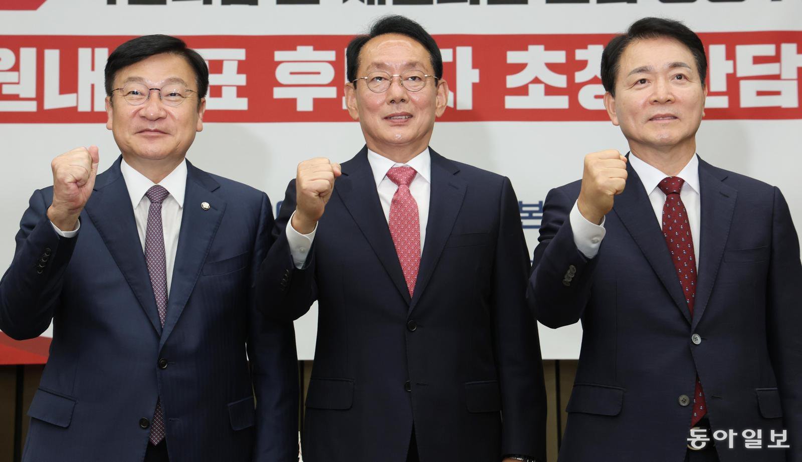 김도읍 “친윤당 안돼” 정점식 “단단한 통합” 성일종 “계파 청산”