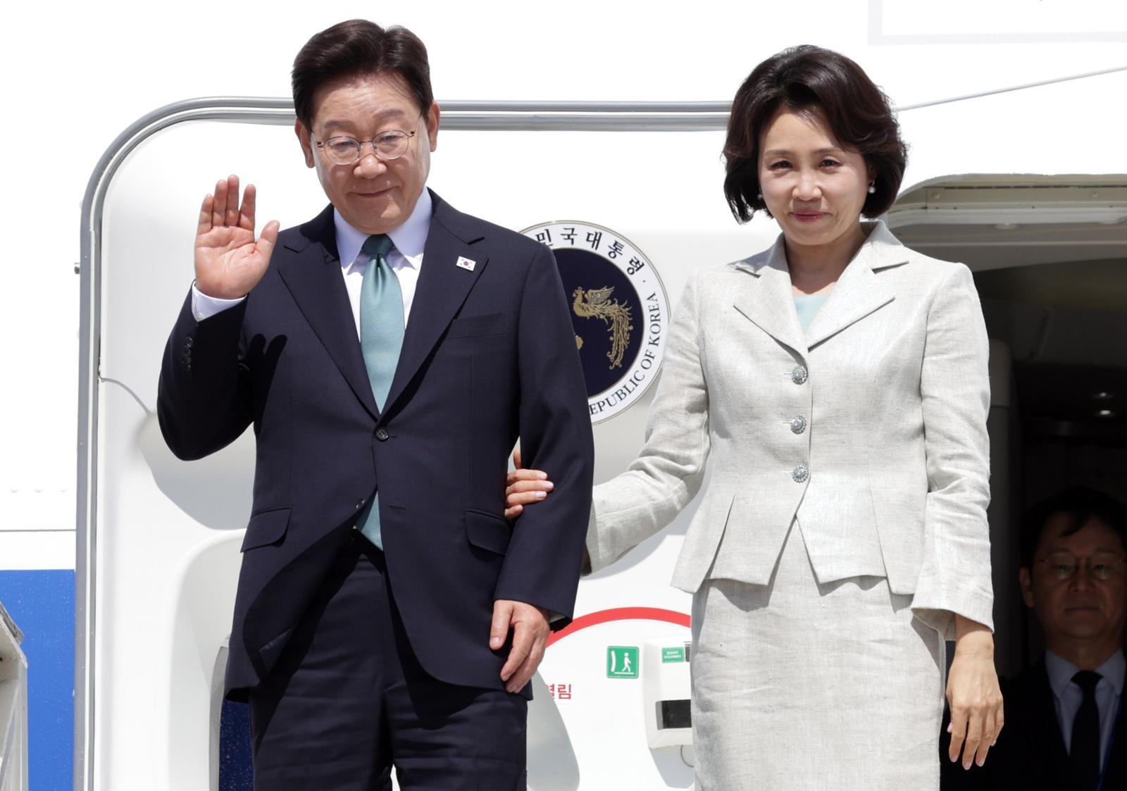 李, 유럽 첫 순방국 벨기에 도착 “글로벌 복합위기 속 협력 확대”