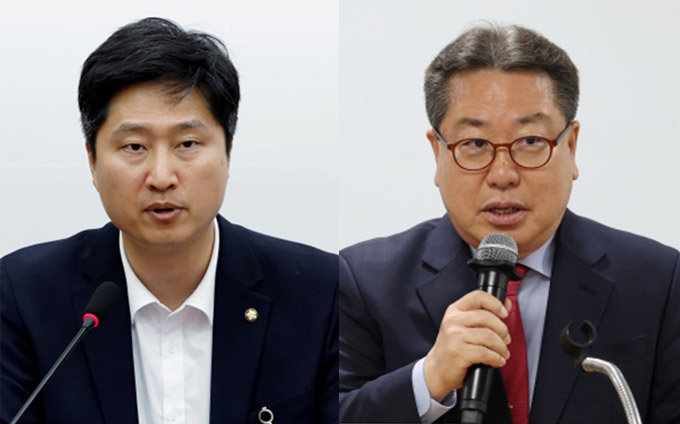 국민의힘 우재준 청년최고위원(왼쪽), 조광한 최고위원. 뉴스1