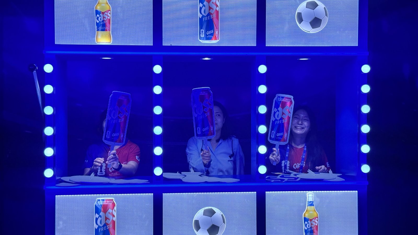오비맥주 카스는 11일부터 오는 25일까지 서울 강남구 강남역 인근에서 ‘카스 FIFA 월드컵 팬 베이스캠프’를 한시 운영한다. 윤우열 기자 cloudancer@donga.com