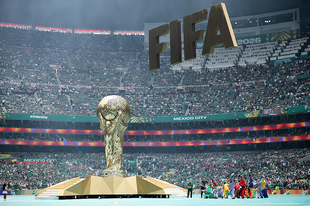 멕시코시티 스타디움에서 열리는 10일 FIFA 월드컵 2026 A조 경기 전 공연자들이 멕시코시티 스타디움에서 열리는 개막식에서 춤을 추고 있다. 2026.6.10. 게티이미지뱅크