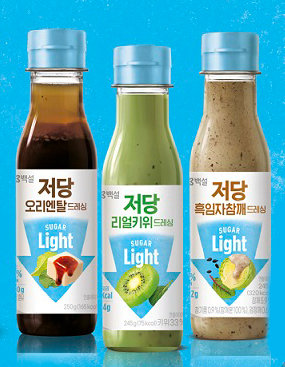 백설 저당 드레싱 3종. 백설 제공