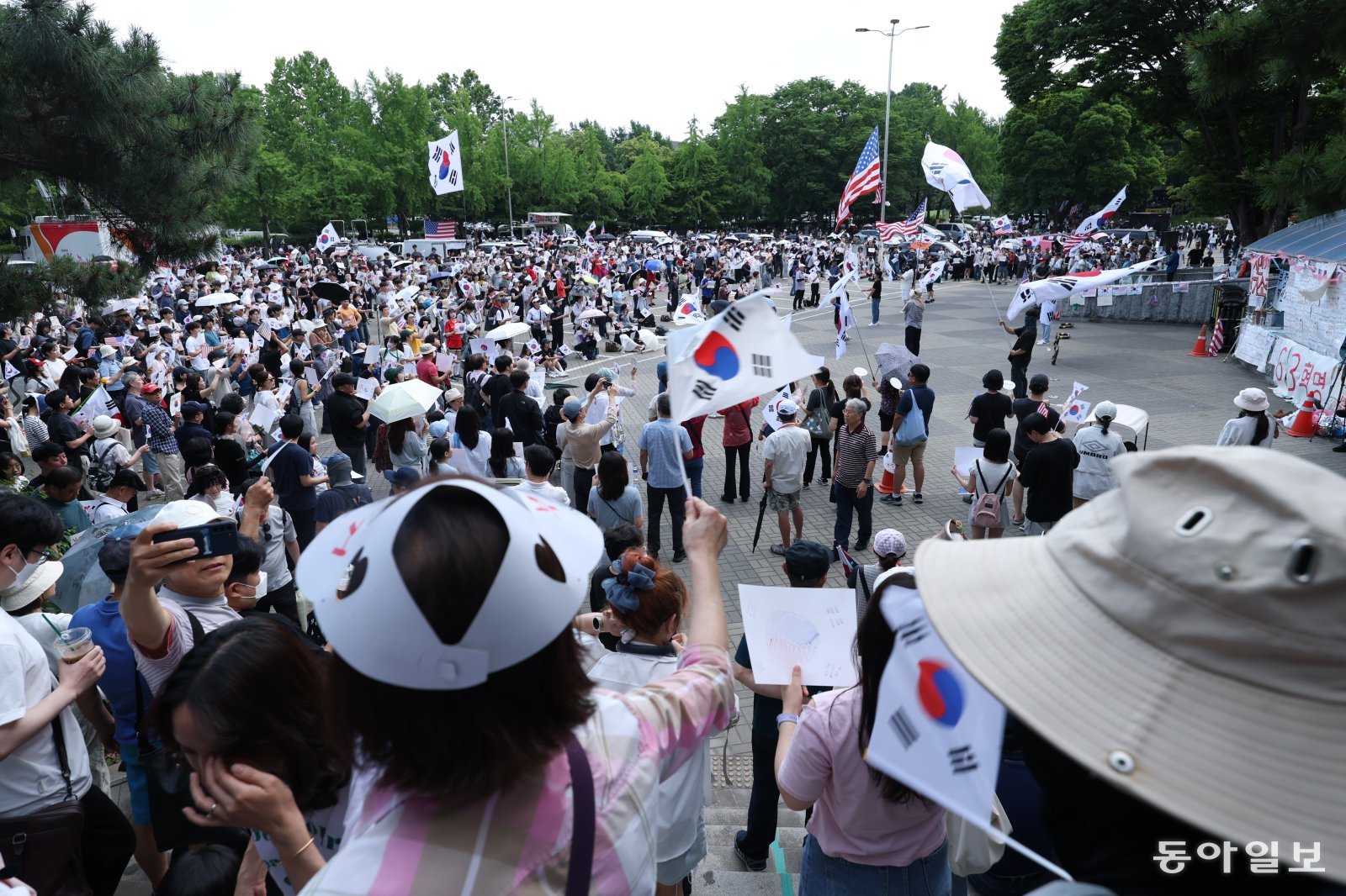 “빨리 공권력 지원을”… 체육단체, 집회로 올림픽공원 봉쇄에 업무 차질