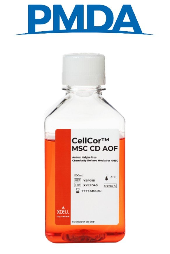 엑셀세라퓨틱스의 자사 배양배지 ‘셀코어(CellCor™ MSC CD AOF)’. 엑셀세라퓨틱스 제공