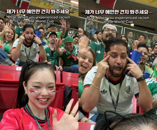 ‘눈 찢기’ 인종차별 당한 유튜버, FIFA 초청으로 멕시코전 간다
