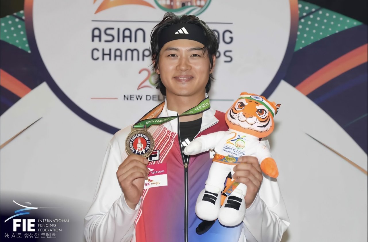 한국 남자 펜싱 국가대표 오상욱. 뉴시스