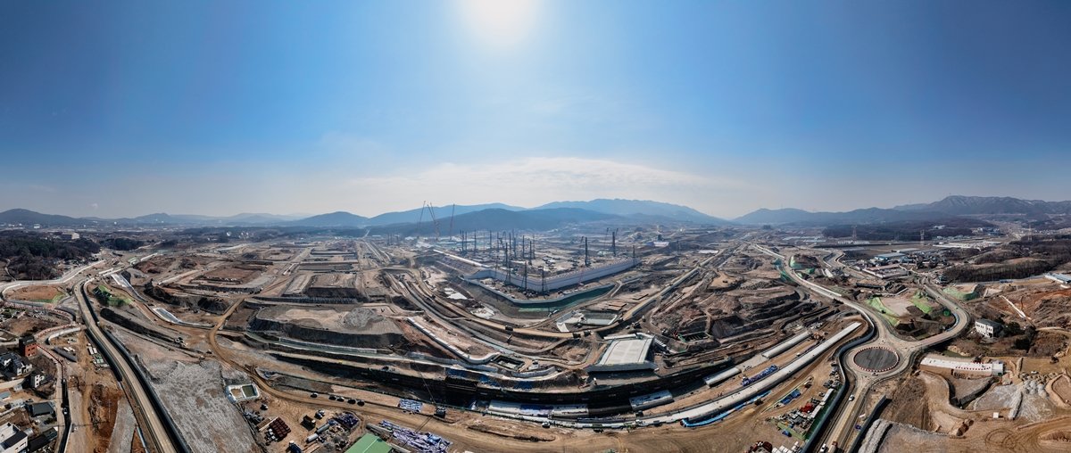 용인 반도체 클러스터 현장. SK에코플랜트 제공