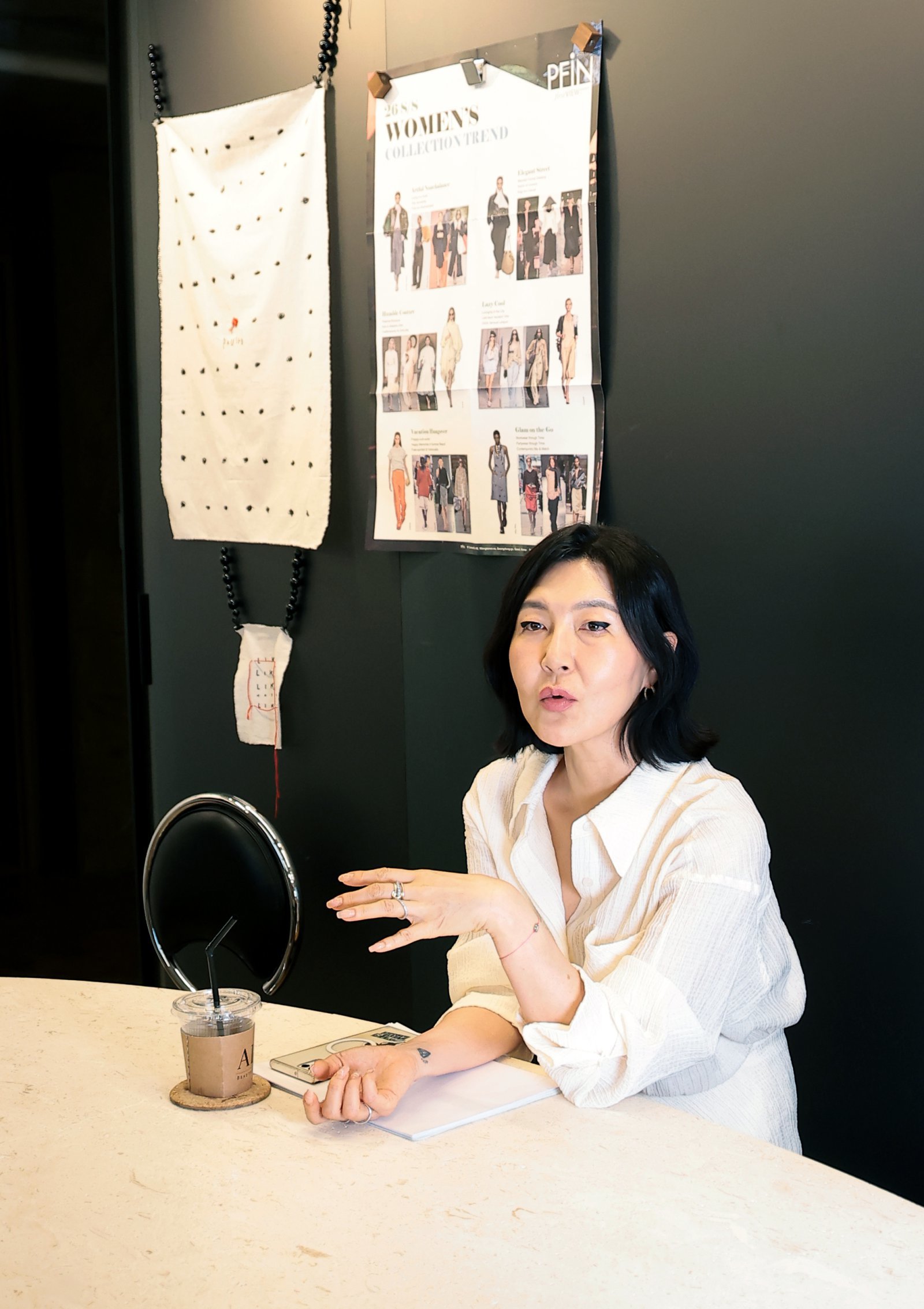 스타일리스트 한혜연이 뉴스1과의 인터뷰에서 포즈를 취하고 있다. 뉴스1