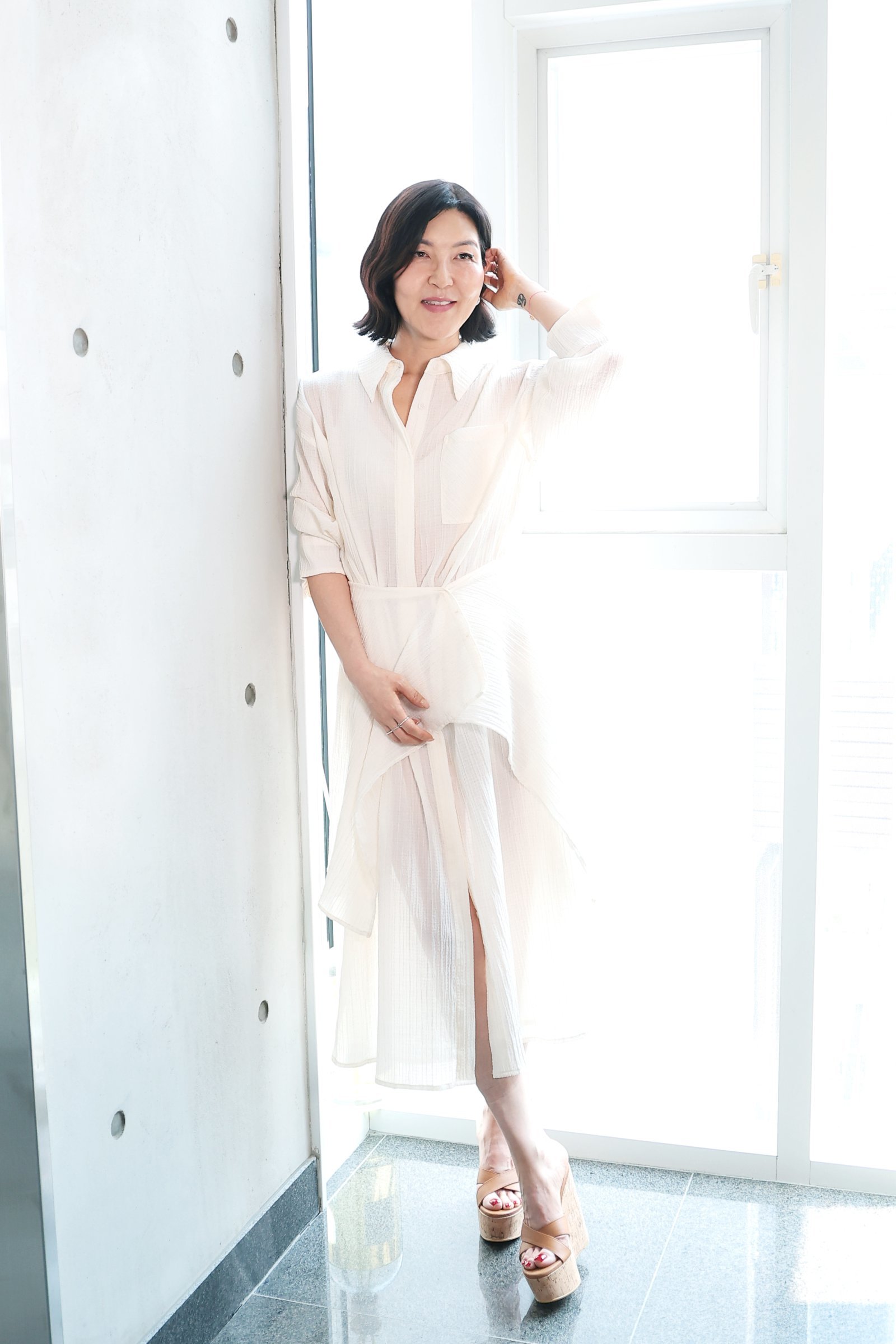 스타일리스트 한혜연이 뉴스1과의 인터뷰에서 포즈를 취하고 있다. 뉴스1