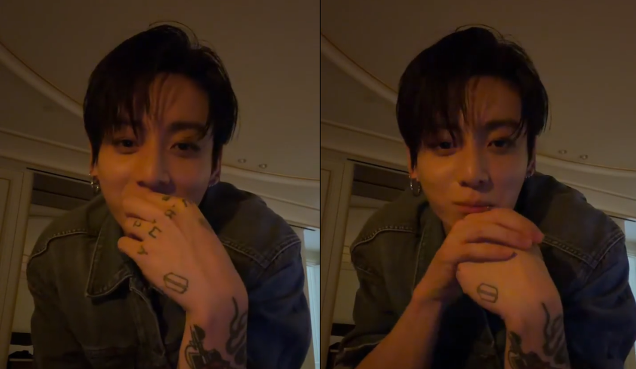 방탄소년단 정국이 위버스 라이브에서 팬들의 결혼 요청에 “아직 결혼할 생각이 없다”고 밝혔다. 위버스 라이브 화면