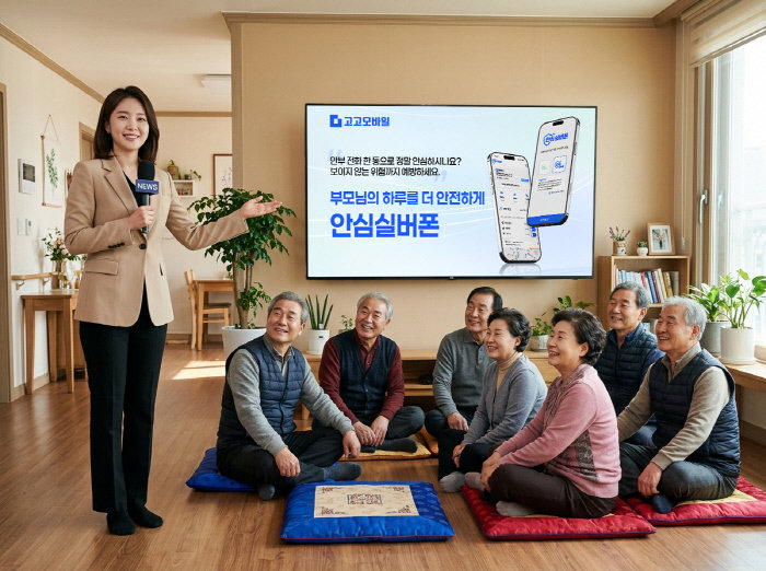 “앱 하나로 고독사·피싱 방지 지원”… 고고팩토리, 종합 분석형 ‘안심실버폰’ 선봬