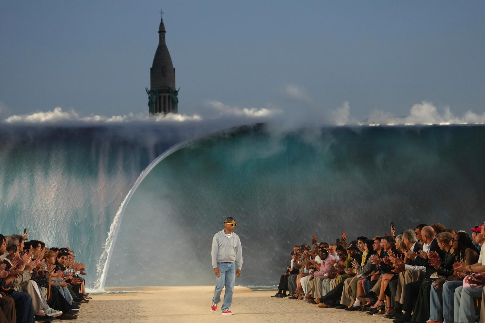 Louis Vuitton Faces Backlash Over Water-Guzzling Waterfall Fashion Show Amid French Heatwave