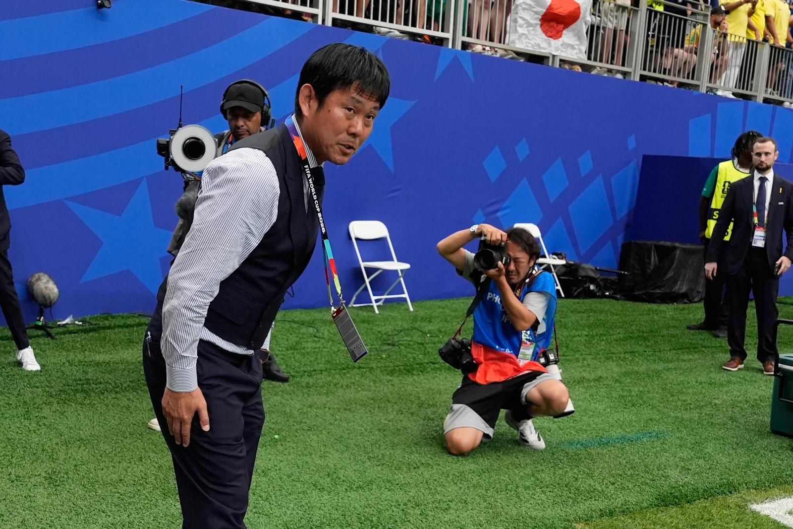 일본 축구대표팀의 모리야스 하지메 감독. 휴스턴=AP/뉴시스