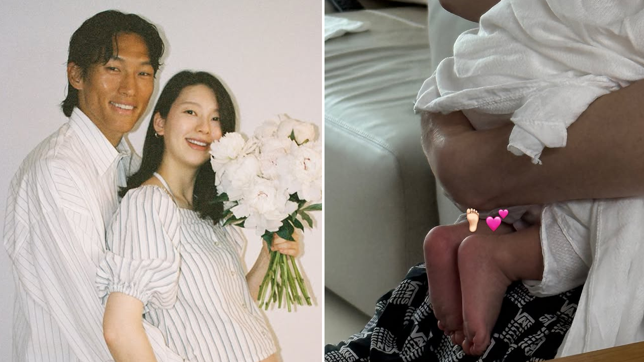 Footballer Kim Seung-gyu Meets Daughter for First Time After World Cup Duty