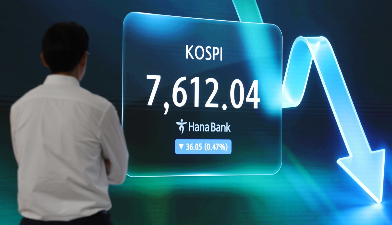 코스피, 장중 낙폭 3% 확대…‘美 반도체 쇼크’에 7400선도 무너져