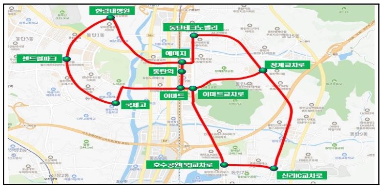 동탄1·2신도시 대중교통 공백, 자율주행 버스가 메운다