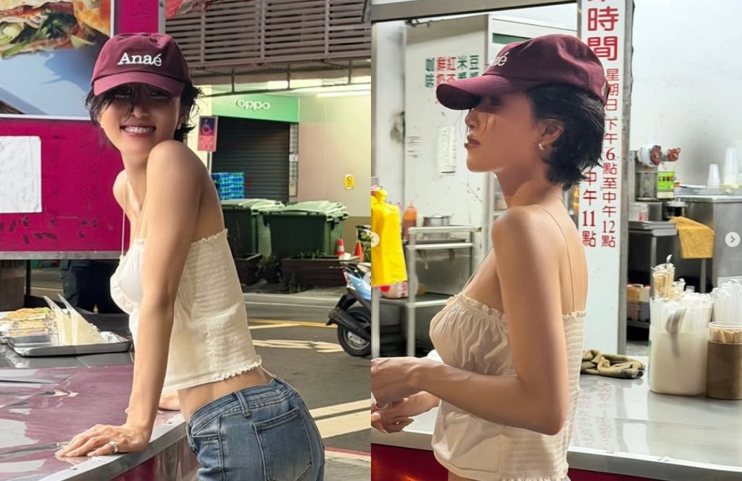 화사, 직각어깨에 볼륨감까지…튜브톱 입고 뽐낸 독보적 건강미