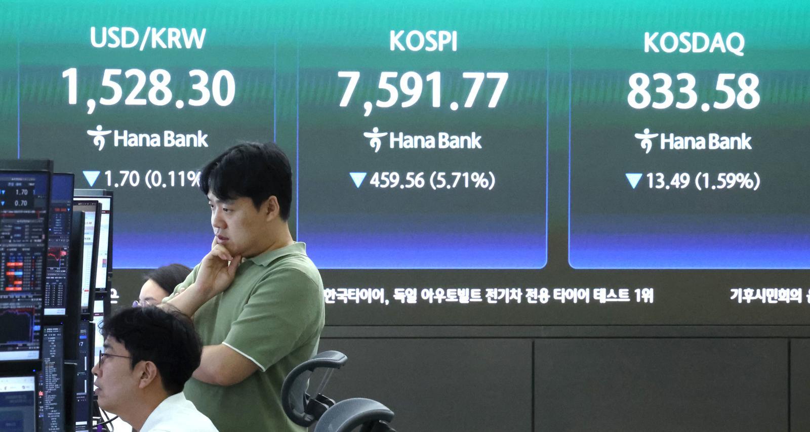 삼전發 ‘검은 화요일’…피크아웃 우려에 코스피 7400선 붕괴