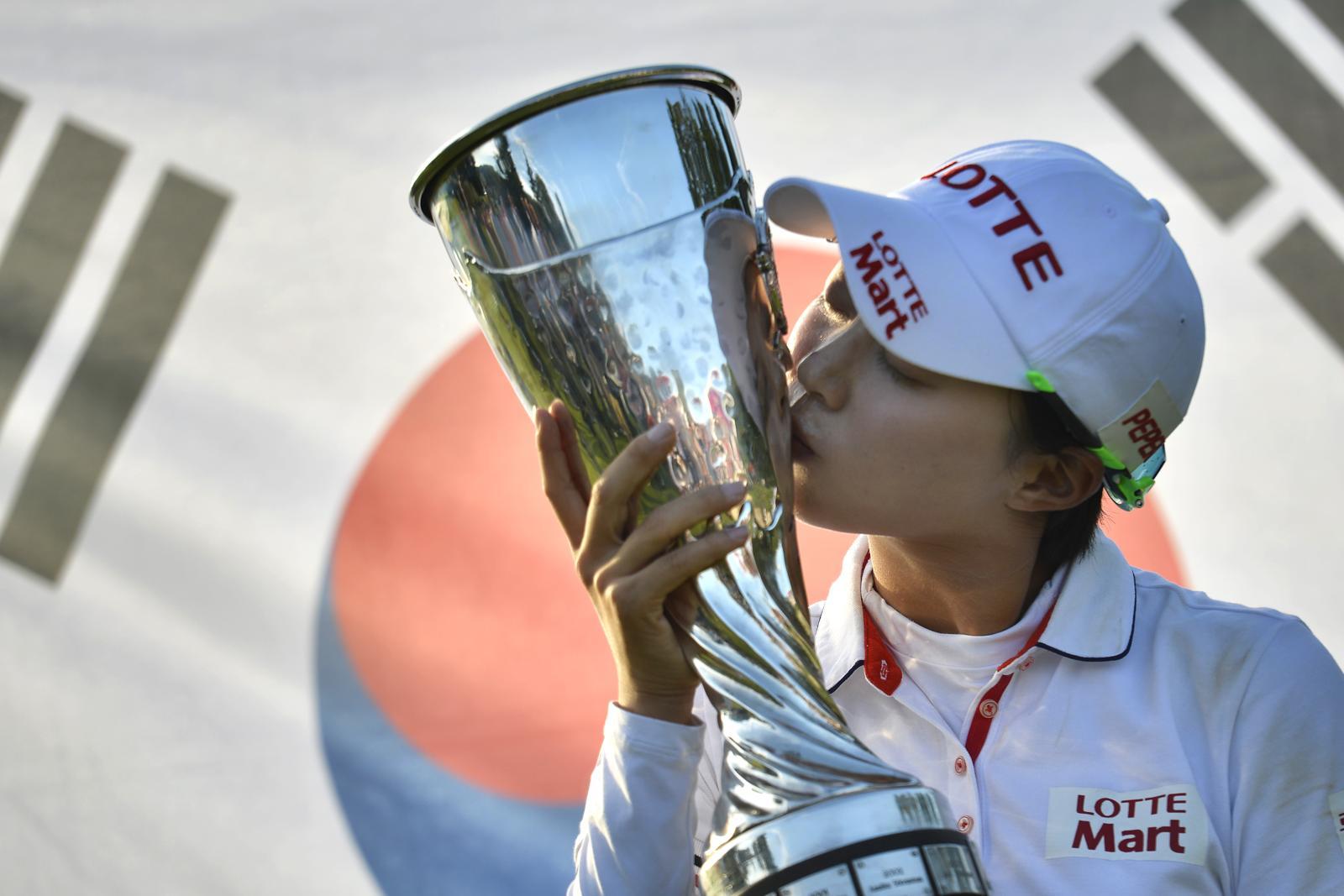 12년 전 에비앙 챔피언십에서 우승했던 김효주. AFP=뉴스1