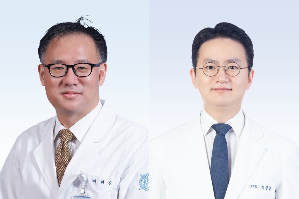 (왼쪽부터) 분당서울대병원 신경과 배희준 교수, 김준엽 교수