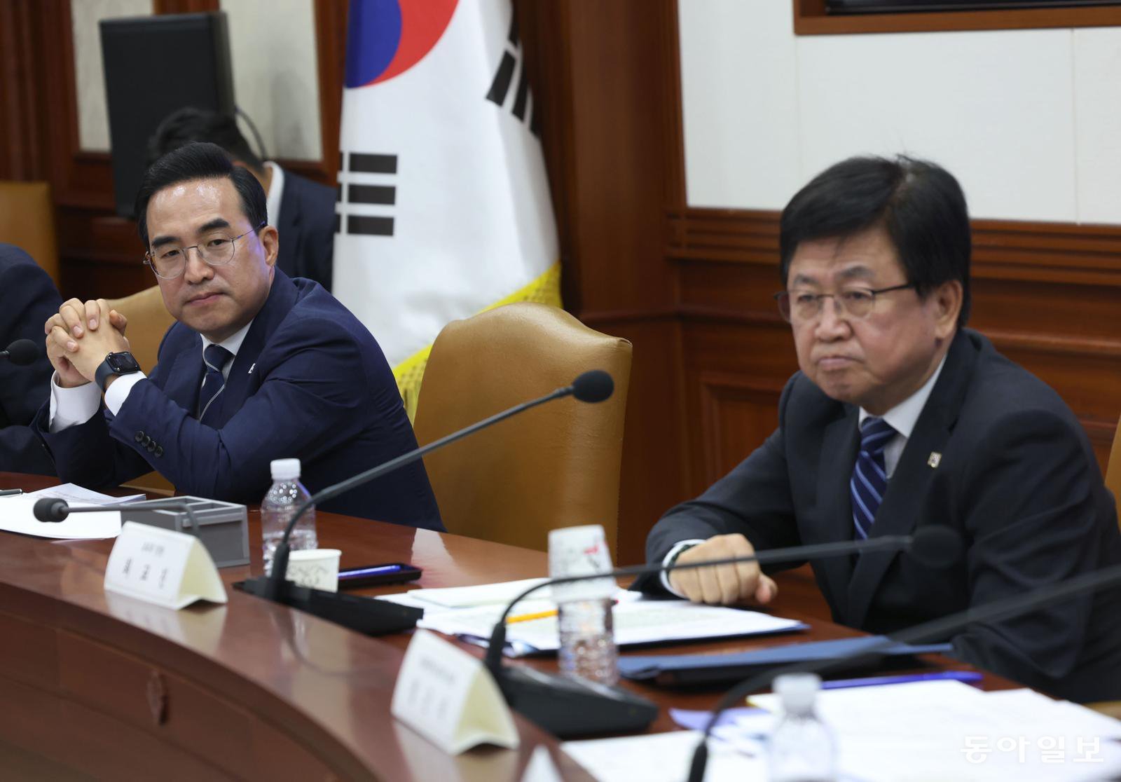 박홍근 “내국세 연동 교육교부금 손질해야”… 최교진 “기본틀 유지하되 사용범위 확대를”