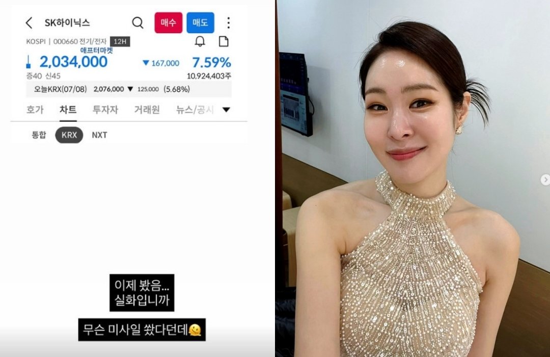 미자, 하이닉스 주식 270만원에 진입→200만원대 급락에 “실화입니까” 충격