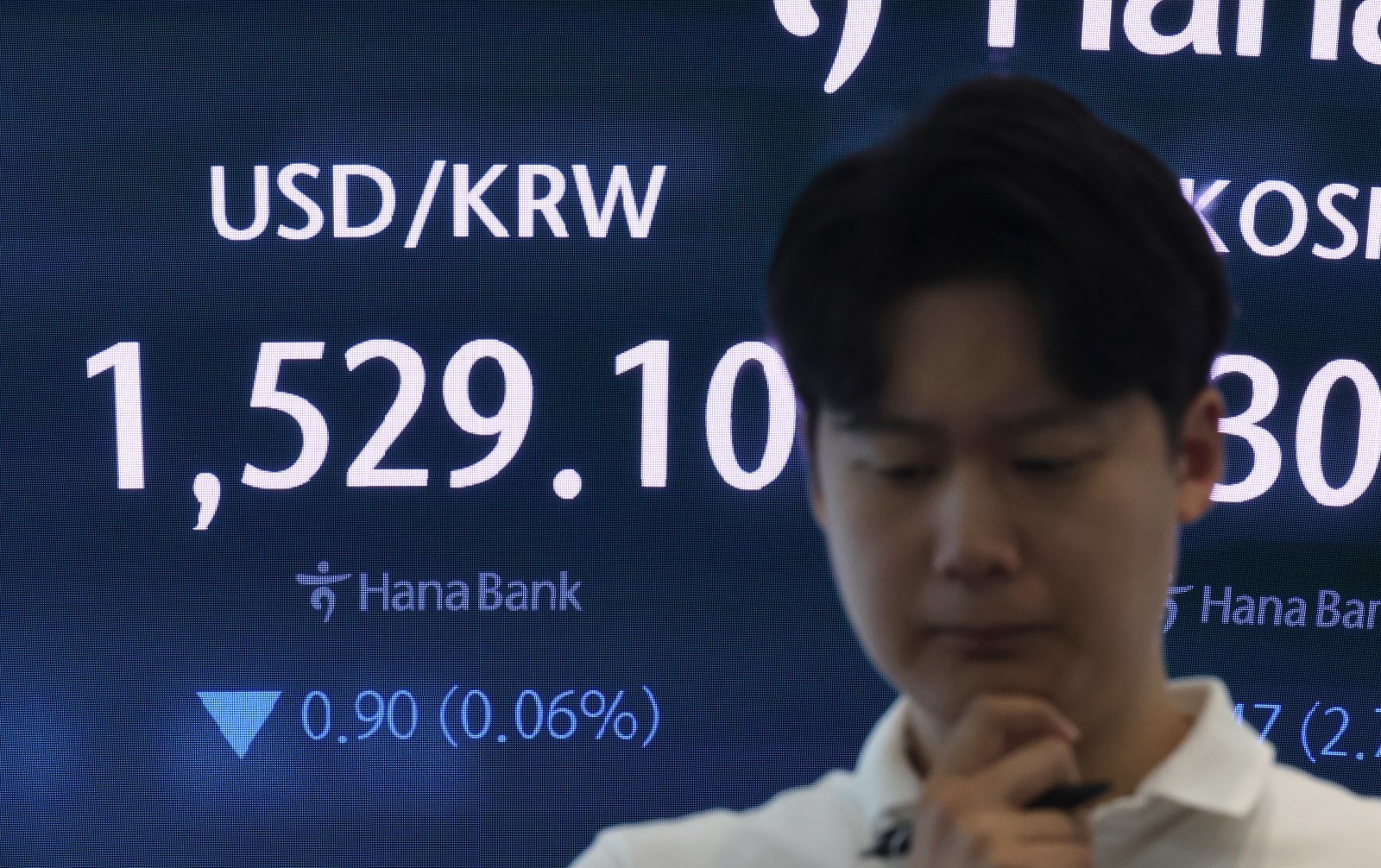 Won-Dollar Exchange Rate Rebounds Above 1500 After One-Day Dip