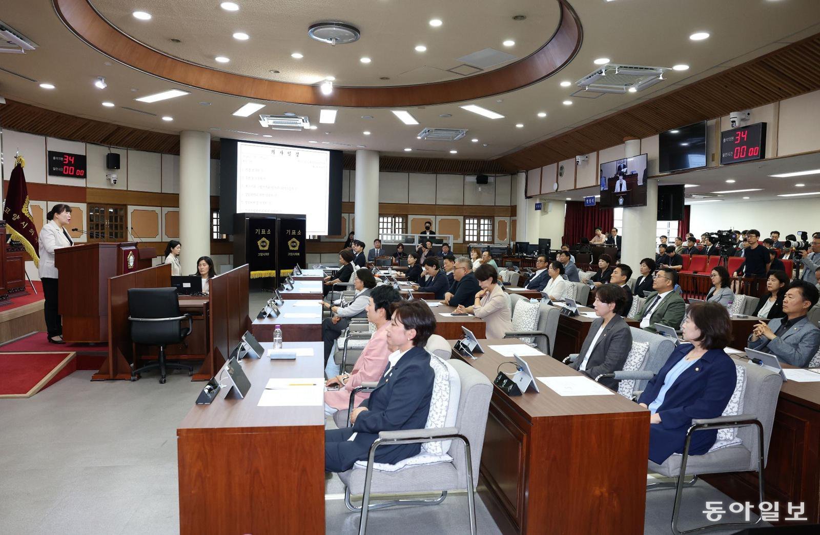 10일 열린 고양시의회 제305회 임시회 제3차 본회의 모습