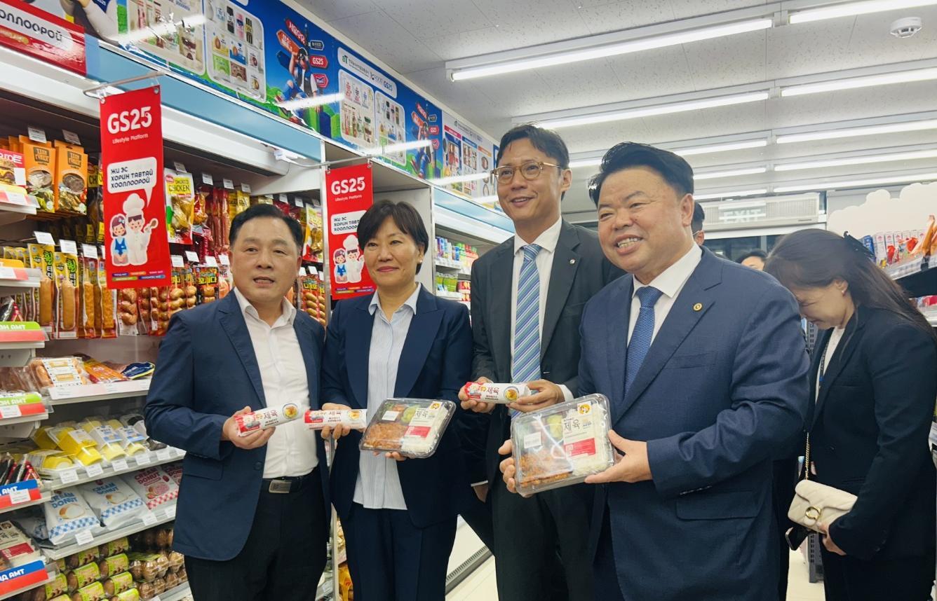 제주 돼지로 만든 제육, 몽골 편의점 진출