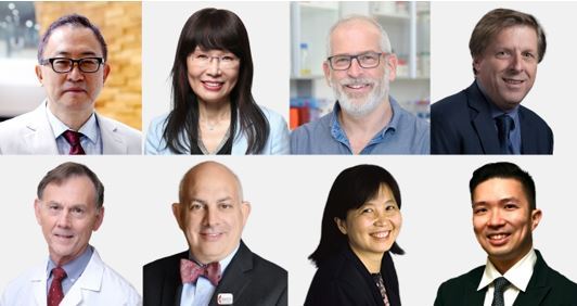 2026 Reproductive Aging-PSRM Satellite Joint Conference 주요 참석자. 첫째 줄 왼쪽부터 차광렬 차병원·차바이오그룹 글로벌종합연구소장, 서유신 미국 컬럼비아대 교수, 우리 알론 이스라엘 바이츠만연구소 교수, 브라이언 케네디 싱가포르국립대 교수. 둘째 줄 왼쪽부터 로제리오 로보 콜롬비아대 교수, 재러드 로빈스 미국생식의학회 CEO, 페이 왕 미국 NIH 교수, 황종웨이 싱가포르국립대 교수. 차병원 제공