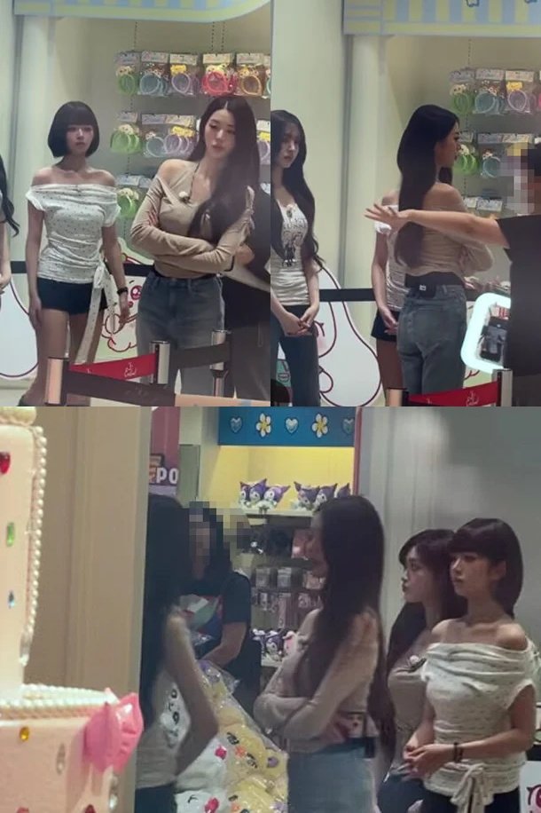 Jang Won-young's amusement park pose sparks debate
