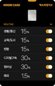 우리카드, ‘카드의 정석2 ROUTINE’