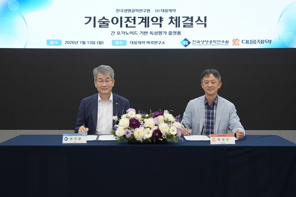 대웅제약, 생명연 ‘미니 간’ 기술 도입… 신약 간독성 평가에 활용